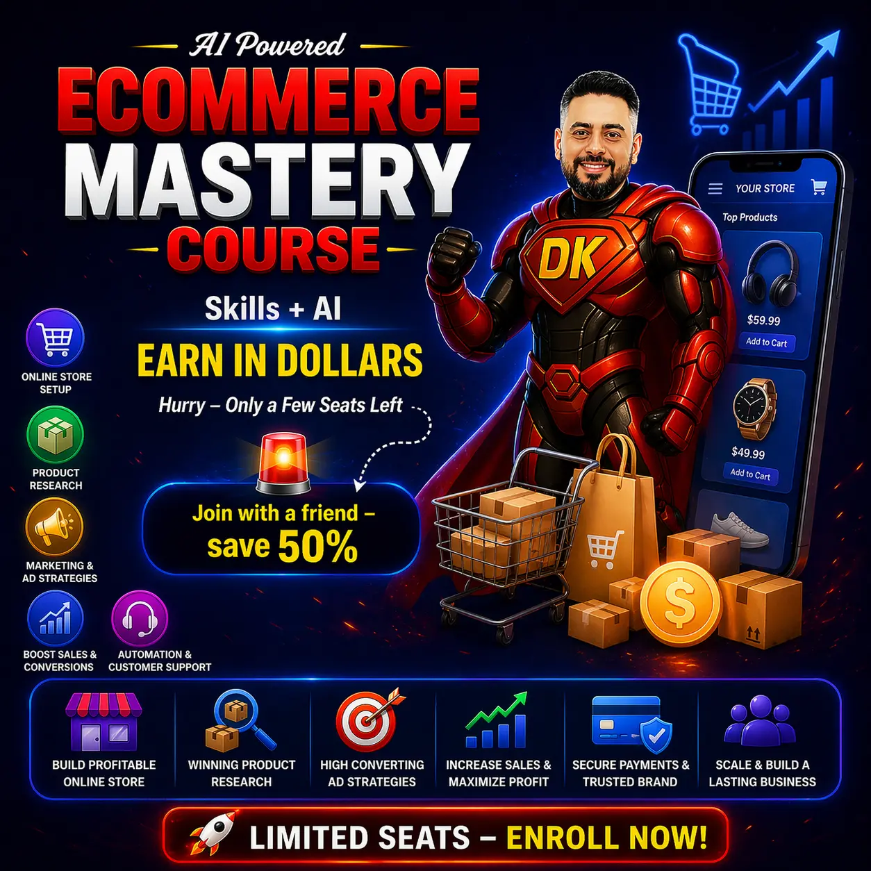 E-Commerce Store Sales Dashboard